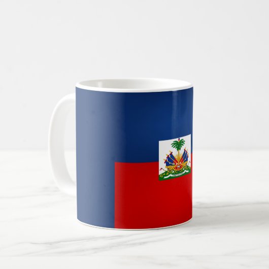 Mug Drapeau haïtien cool (Devant gauche)