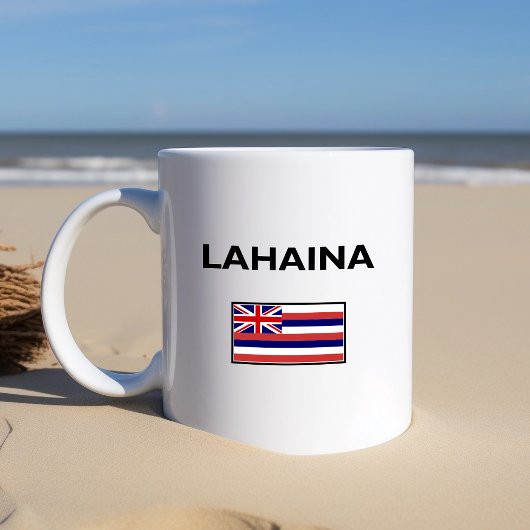 Mug Drapeau hawaïen de Lahaina USA couleur claire