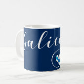 Mug Drapeau Heart Galicia, Galice, Galice (Devant gauche)