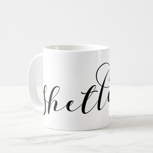 Mug Drapeau Heart Shetland, Îles Shetland (Devant gauche)