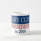Mug Drapeau Hillary Clinton Présidente 2016 USA (Centre)