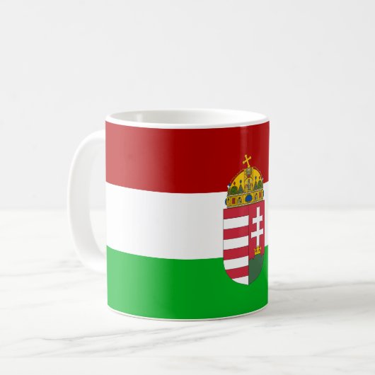 Mug Drapeau hongrois (Devant gauche)