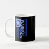 Mug Drapeau Hydrocéphalie Warrius Blue Ribbon Awarenes (Gauche)