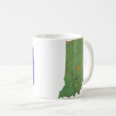 Mug Drapeau Indiana + Musique Carte (Devant droit)