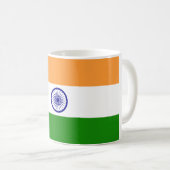 Mug Drapeau (indien) de l'Inde (Devant droit)