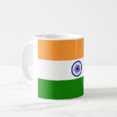 Mug Drapeau indien (Inde) (Pays d'Asie du Sud) (Bharat (Devant gauche)