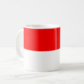 Mug Drapeau indonésien de confiture en céramique (Devant gauche)