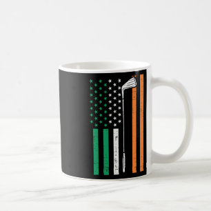 Mug Drapeau irlandais américain Golf Vintage St Patric