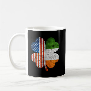 Mug Drapeau irlandais américain Shamrock Usa Irlande