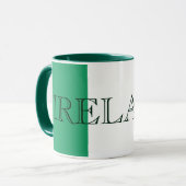 Mug Drapeau irlandais bataille d'Irlande (Devant gauche)