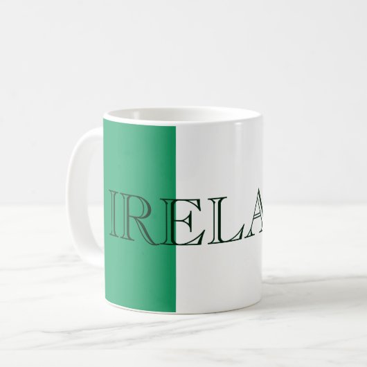Mug Drapeau irlandais bataille d'Irlande (Devant gauche)
