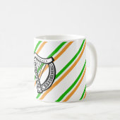 Mug Drapeau irlandais de rayures (Devant droit)