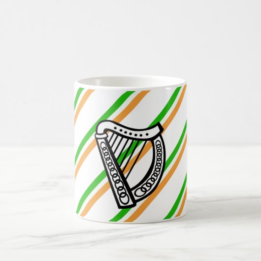 Mug Drapeau irlandais de rayures (Centre)