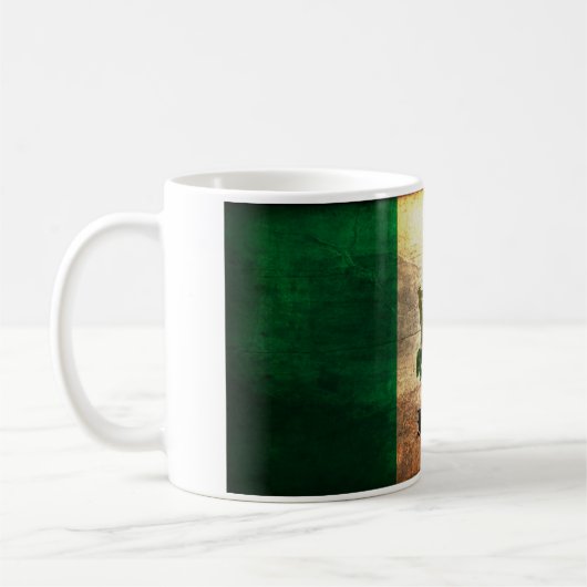 Mug Drapeau irlandais en détresse (Gauche)