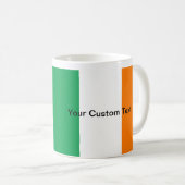 Mug Drapeau irlandais fait sur commande (Devant droit)