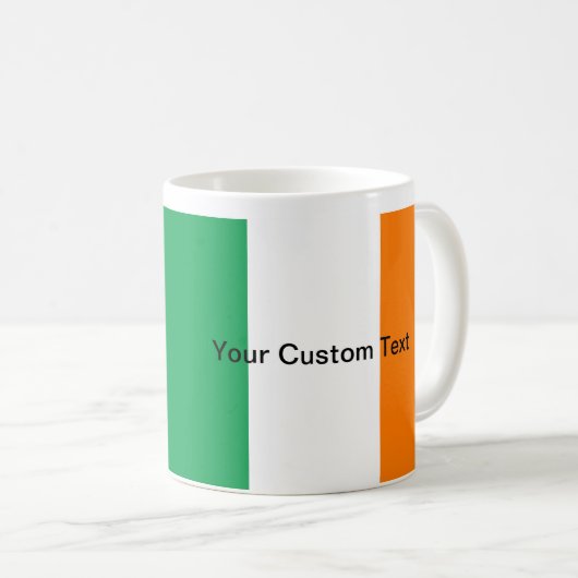 Mug Drapeau irlandais fait sur commande (Devant droit)