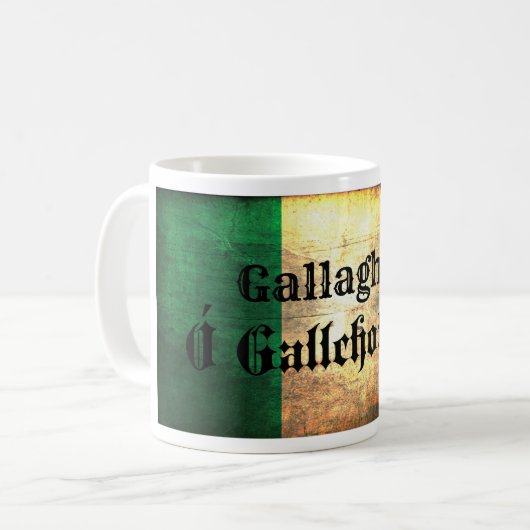 Mug Drapeau irlandais Gallagher (Devant gauche)