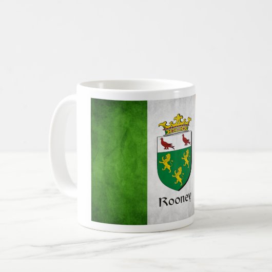 Mug Drapeau irlandais Rooney (Devant gauche)