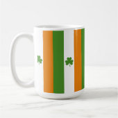 Mug Drapeau irlandais St Patrick avec Shamrock | MOTIF (Gauche)