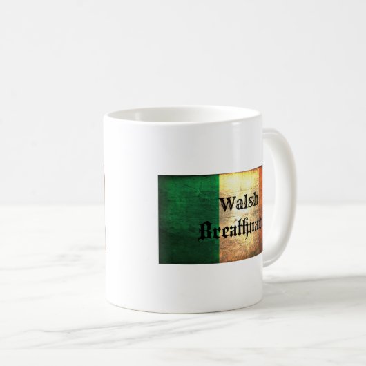 Mug Drapeau irlandais Walsh (Devant droit)