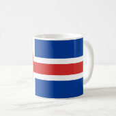 Mug Drapeau (islandais) de l'Islande (Devant droit)