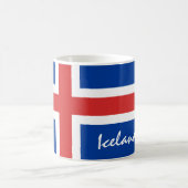 Mug Drapeau islandais & fans de vacances/sports island (Centre)