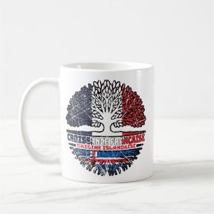 Mug Drapeau Islandais Français France Arbre