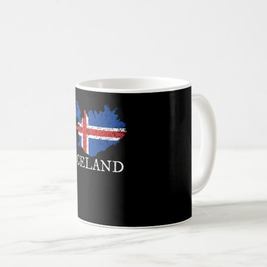 Mug Drapeau Islande (Devant droit)