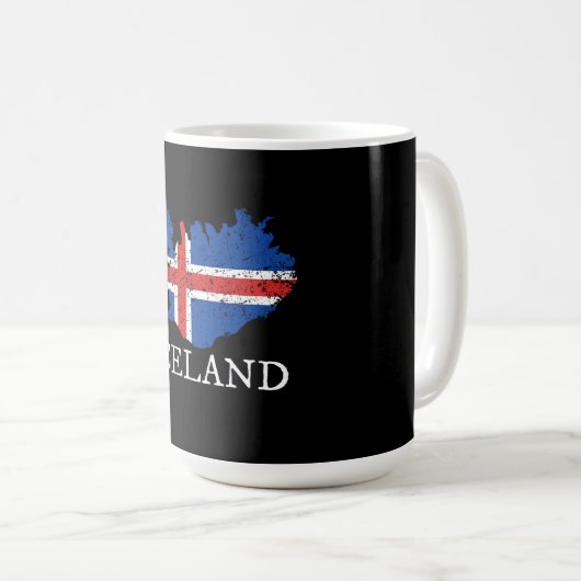 Mug Drapeau Islande (Devant droit)