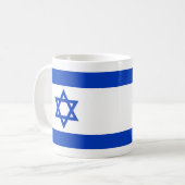 Mug Drapeau Israël - Drapeau israélien - Étoile de Dav (Devant gauche)