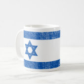 Mug Drapeau Israël - Étoile de David - Je me tiens ave (Devant gauche)