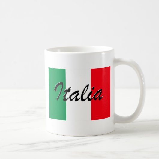 Mug Drapeau Italia - Haute Qualité (Droite)