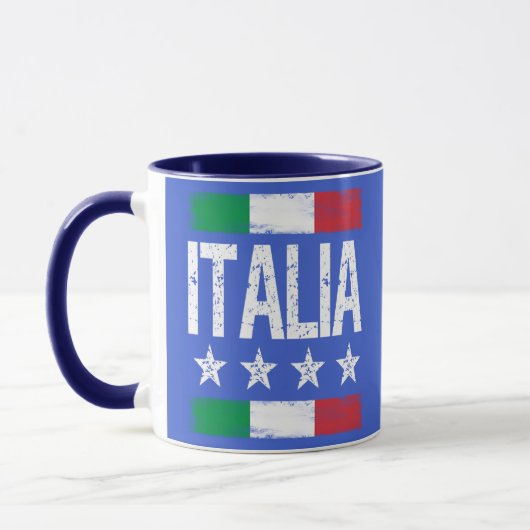 Mug Drapeau italien 4 étoiles (Gauche)