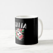 Mug Drapeau italien de balle de football (Devant droit)