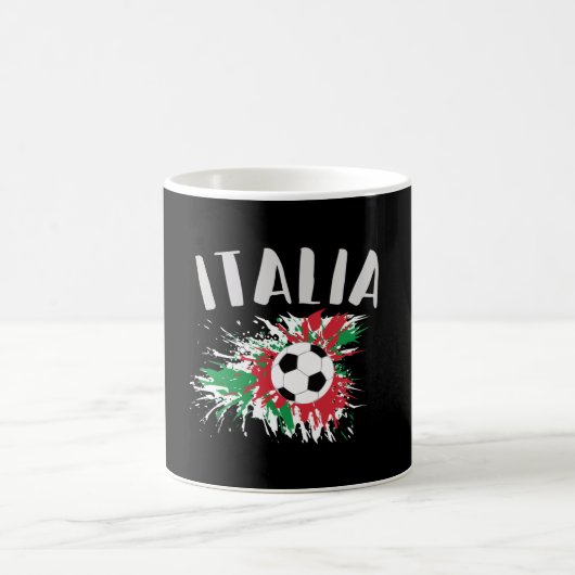 Mug Drapeau italien de balle de football (Centre)