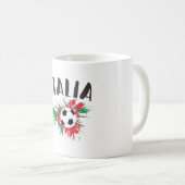 Mug Drapeau italien de balle de football (Devant droit)