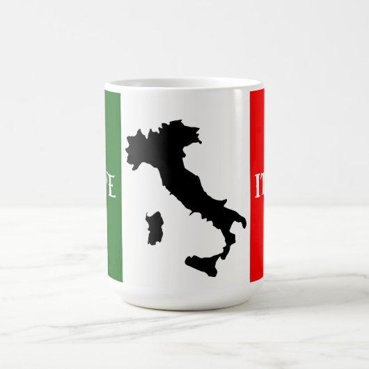 Mug Drapeau italien et conception de carte (Centre)