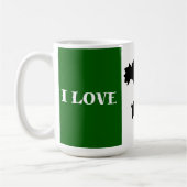 Mug Drapeau italien et conception de carte (Gauche)