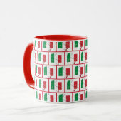 Mug DRAPEAU ITALIEN | Monogramme rouge (Devant gauche)