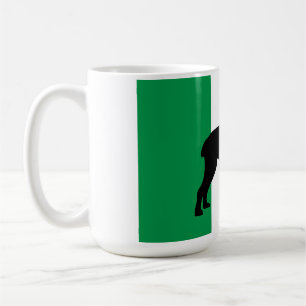 Mug drapeau Italy.png de silhouette de corso de canne