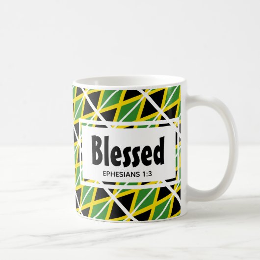 Mug Drapeau JAMAICA Patriotique Blanc Jamaïcain (Droite)