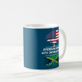Mug drapeau jamaïcain américain (Devant droit)