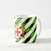 Mug Drapeau jamaïcain de rayures (Devant droit)