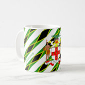 Mug Drapeau jamaïcain de rayures (Devant gauche)