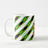 Mug Drapeau jamaïcain de rayures (Gauche)