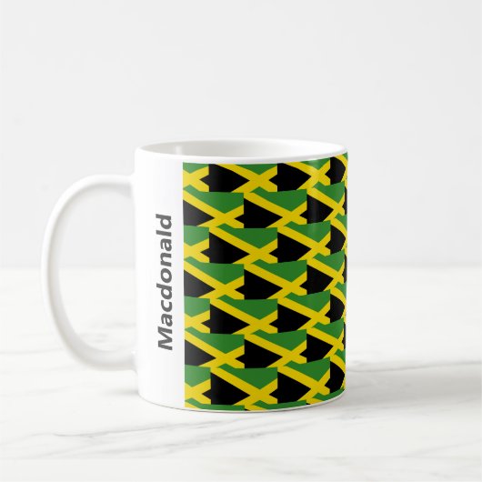 Mug Drapeau jamaïcain élégant (Gauche)