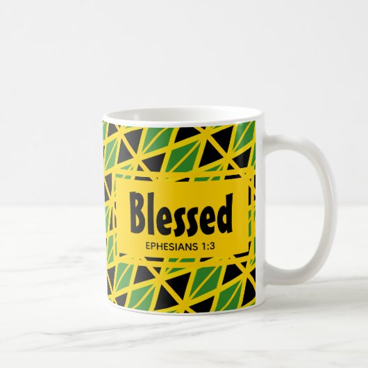 Mug Drapeau JAMAÏQUE Patriotique Jaune Jamaïcain (Droite)