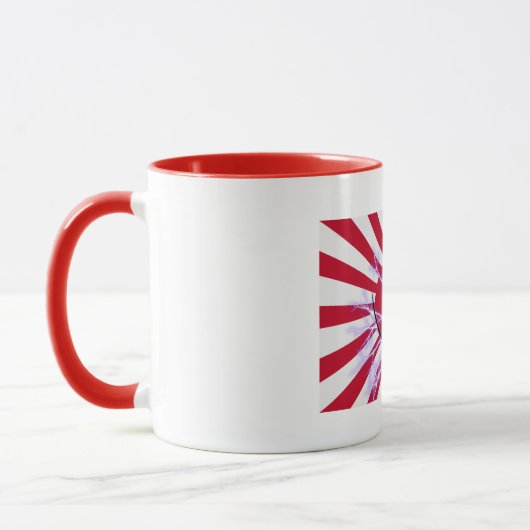 Mug Drapeau japonais et Soleil Levant Samurai Guerrier (Gauche)