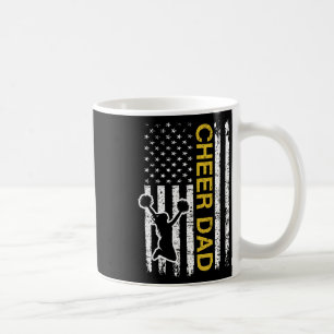 Mug Drapeau jaune pour encourager Papa Cheerleading