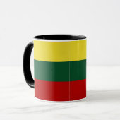 Mug Drapeau jaune rouge lituanien (Devant gauche)
